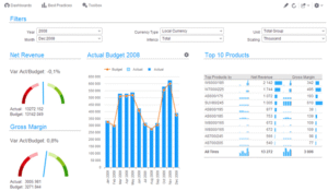 Infor EPM - iPad-Datenanalyse